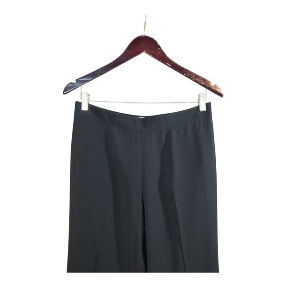 Lafayette 148 Finesse Crepe Wide Leg Dress Pants in Black Career Work Wo… - Picture 3 of 6